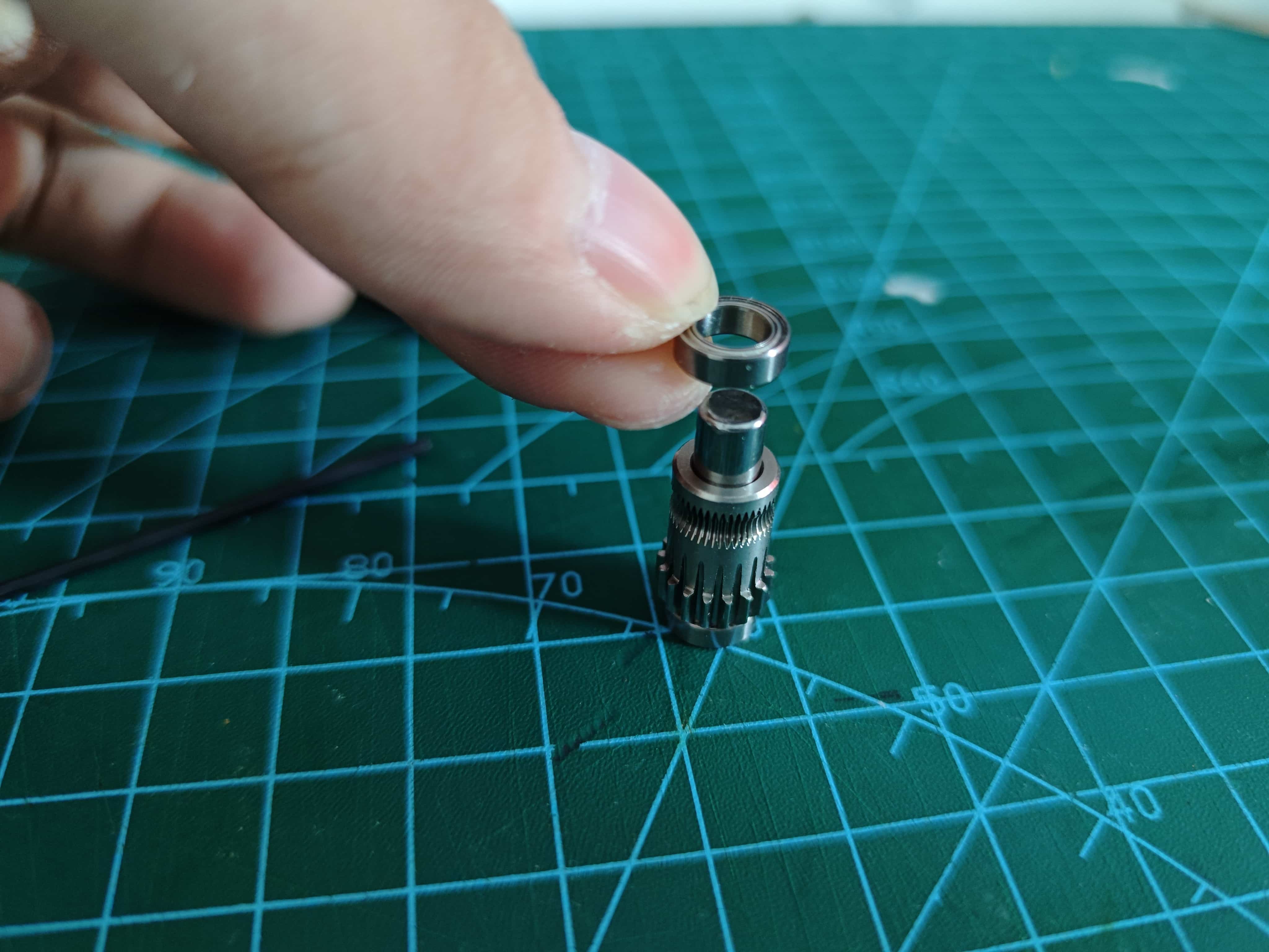 BMG Drive Gear Step 5 - Top Bearing